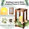 Hushee 10 Set 30 Pcs Wooden Wedding Lantern Centerpiece Integrated