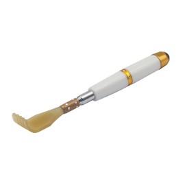 SinLoon Grandson Hand Back Massager Telescopic Resin Material Manual Massager with Massage Beads (White)