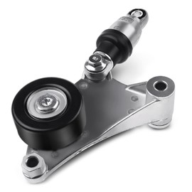 A-Premium Belt Tensioner Assembly with Pulley Compatible with Toyota RAV4 2001-2005, Solara, Camry 2002-2006, Highlander 2001-2007 & Scion tC 2005-2010, Replace# 166200W110, 1662028010