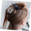 SAFIGLE Rhinestone Flower Hair Clip Bun Maker Versatile Hairstyle Shaper