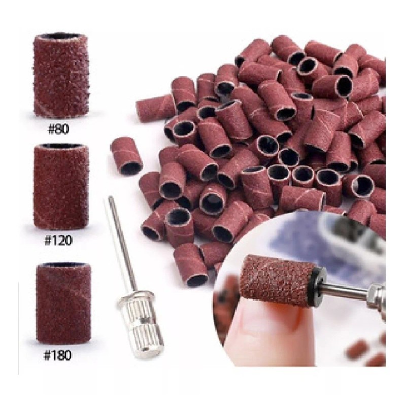 KFMX Barrilitos Para Driil Esmeril Uñas #80 #120 #180