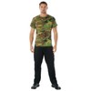 Rothco T-Shirt/Woodland Camo, Large