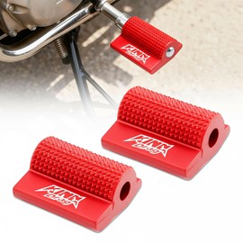 2 Pcs Funda Protectora para Palanca de Cambios de Motocicleta, Paquete de Almohadillas para Palanca de Cambios de Motocicleta, Funda Protectora Antideslizante (Rojo)