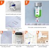 2 Pack Laundry Soap Dispenser,Wall Mounted Detergent Dispenser,Fabric Softener Dispenser,Liquid