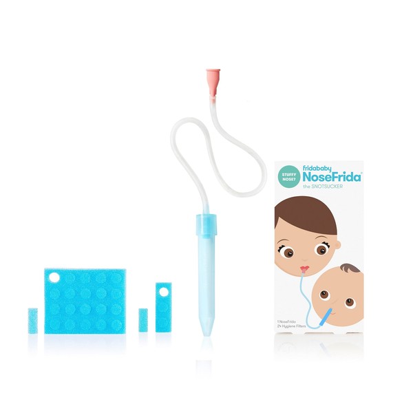 Baby Nasal Aspirator NoseFrida the Snotsucker with 24 Extra Hygiene