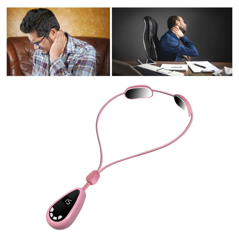 Smart Hanging Cervical Spine Massager Mini Portable Hot Compress Microcurrent