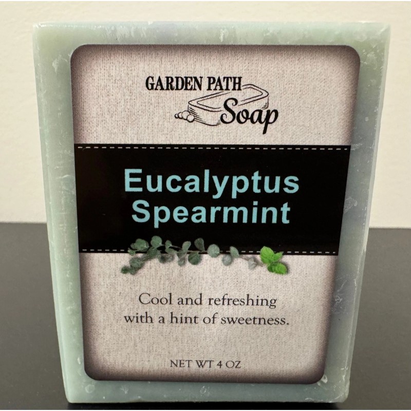 Garden Path Soap EUCALYPTUS SPEARMINT BAR SOAP - Handcrafted Refreshing,