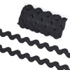 GORGECRAFT 10 Yard 40mm Black Jumbo Rick Rack Trim for