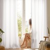 NICETOWN Non-See-Through White Privacy Sheer Curtains 90 Inches Long 2