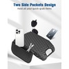 BystralX Center Console Cover Nappa Leather Armrest Cover Compatible with