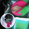 GRÜNTEK Bamboo Gardening Gloves - Breathable, Flexible Protective Gloves for