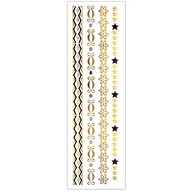 10 Sheets Gold and Silver Tattoos Flash Tattoos Bracelet Tattoos Jewellery Tattoos