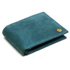WILDHORN Leather Wallet, Blue Hunter, Classic