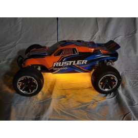 Traxxas Rustler / Bandit Version 2 ( XL-5 / BL-2S ) LED underglow kit - YELLOW