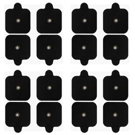 SensaMed - 16 Electrodos Pads Almohadillas Parches 5x5 Broche 3.5mm - Compatibles con Hivox Beurer Electro Reflex Energizer SOQI Hidow