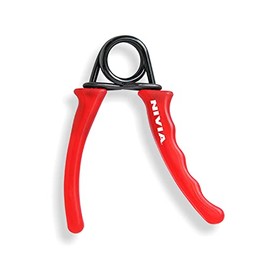 Nivia Plastic Hand Gripper | Multicolour | Material : Alloy Steel and Plastic | For Forearm & Finger Exercise, Power Gripper to Use in Home and Gym for Men & Women