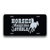 Horses Keep Me Stable Vanity Front License Plate Tag KCE390