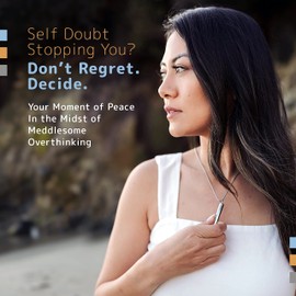 Mouna Mind Anxiety Necklace Breathing Premium Design - Silent, Stunning Look, Strong Chain - Breathing Necklace for Breathwork, Anxiety Breathing Tool, Stress Relief, Stainless Steel, No Gemstone