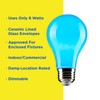 Satco S14985 8 Watt A19 LED Color Light Bulb, Ceramic