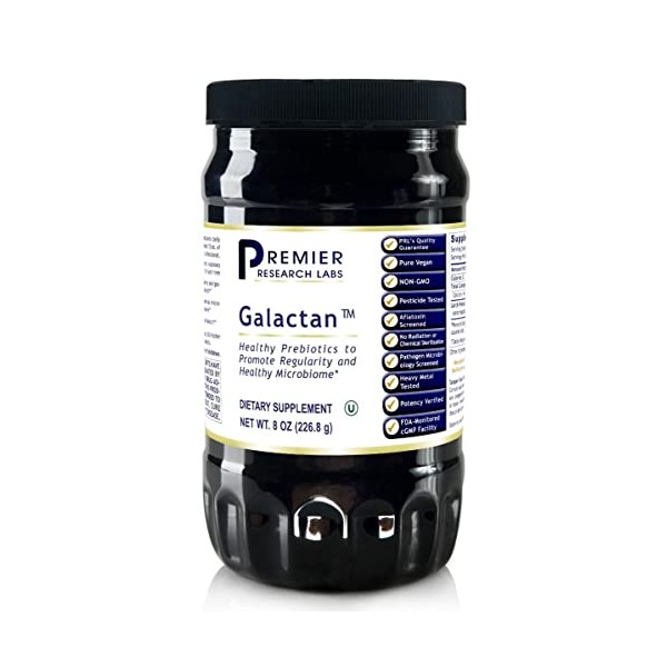 Premier Research Galactan, Immune-Supporting Fiber & Gastrointestinal Support, Dietary Supplement, 8 Oz (226.8 G)