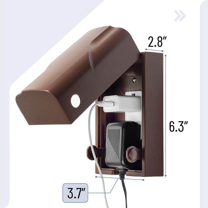 Bates - Baby Safety Outlet Cover Box, Brown, Outlet Covers