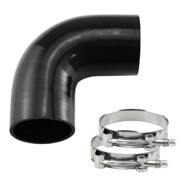 Ucreative 90 Degree Elbow ID: 3.0"(76mm) 4-Ply High Performance Coupler Silicone Hose for Vehicle with T-Bolt Clamp