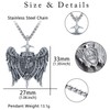 Saint Michael Necklace Sterling Silver 925, St Michael Archangel Pendant