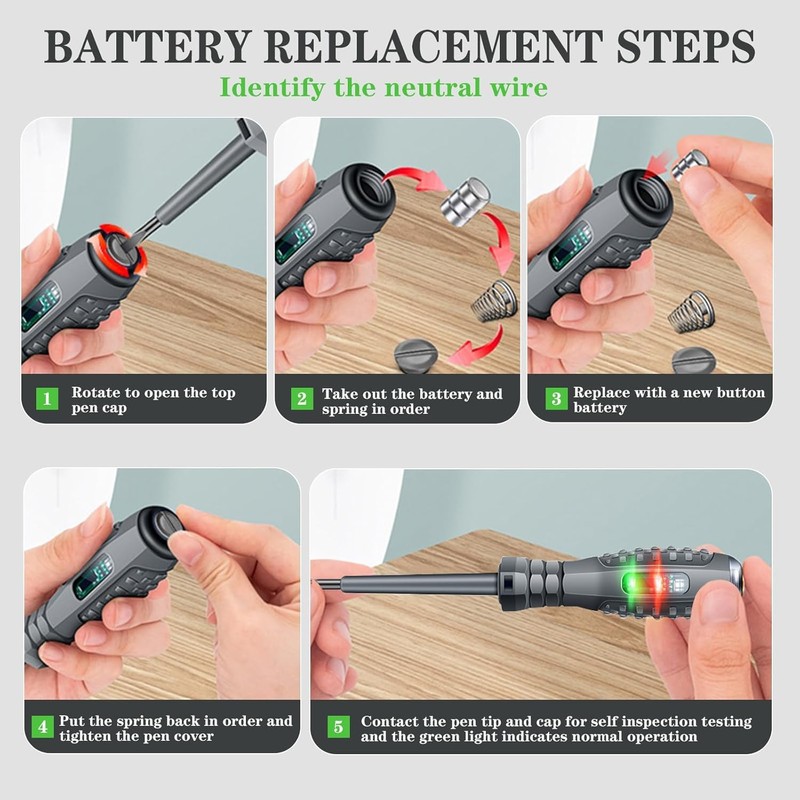 2-in-1 High Torque Strong Magnetic Screwdriver Electricity Detector, 2Pc Electrical