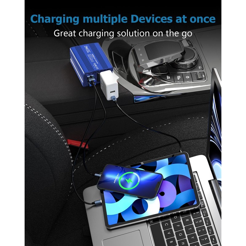 FOVAL 150W Power Inverter for Vehicles 12V DC to 110V