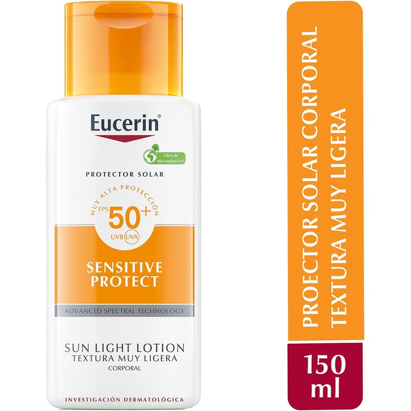 Eucerin Protector Solar Fps 50+, Sensitive Protect, 150 Ml
