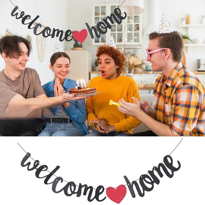 Welcome Garland, Welcome Home Banner Decoration, Welcome Home Banner, Welcome