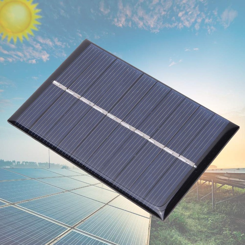 2Pcs 0.6W 5V Polysilicon Panel solar Generador solar port¨¢til M¨®dulo
