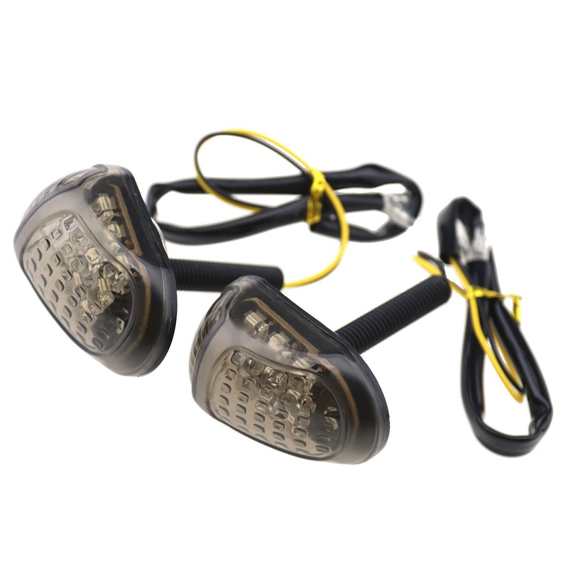 Micro Trader 2pcs Motorcycle Flush Mount LED Turn Signal Indicator