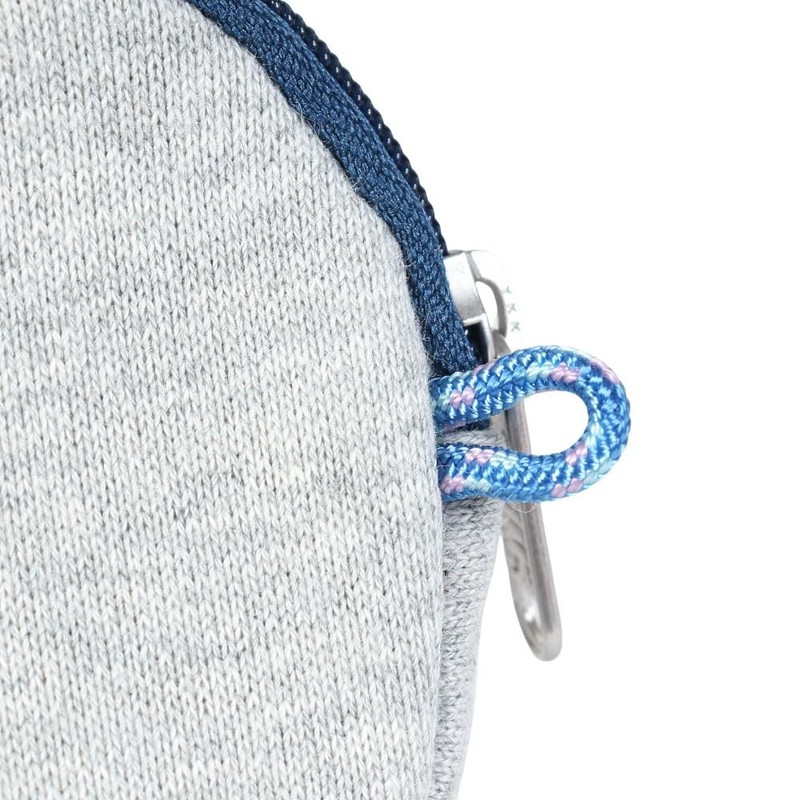 Half Round Coin Pouch Sweatshirt, H/Gray, One size