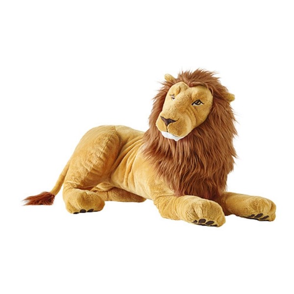 Ikea DJUNGELSKOG: Soft Toy 27.6 inches (70 cm), Lion (604.028.34)