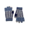 Dahlia Men's Wool Blend Touchscreen Knit Gloves - Argyle Pattern