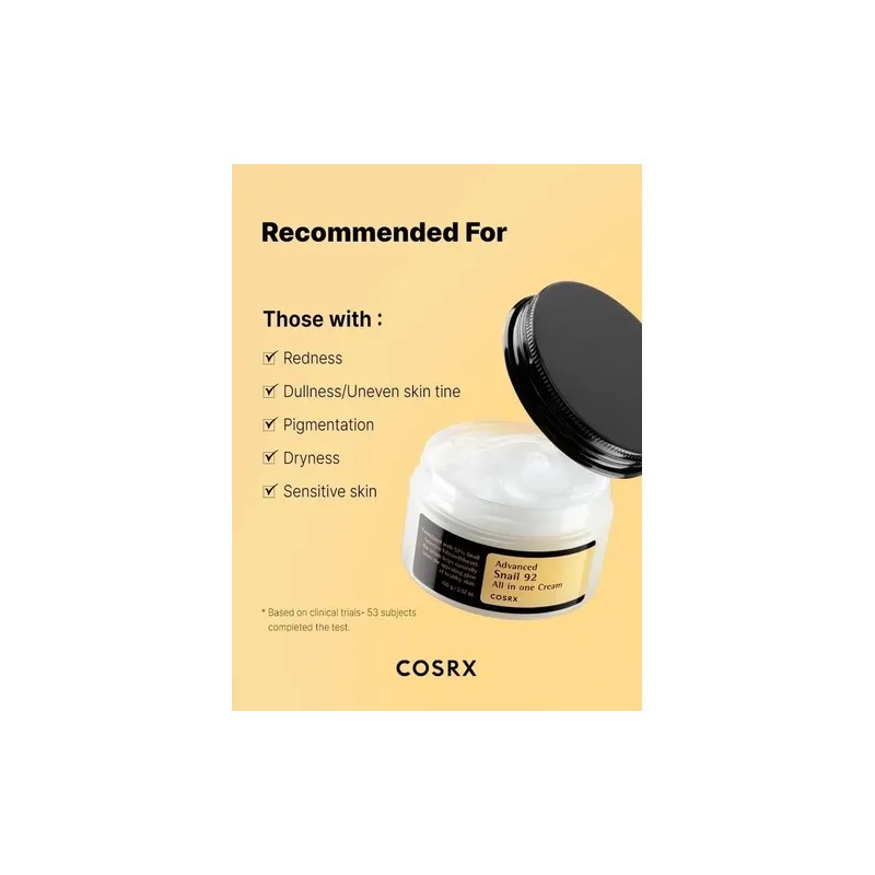 Crema Advanced Snail All In One Cosrx Hidratante 100ml100g Sensible