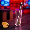 bar@drinkstuff Ring Grip Stainless Steel Muddler Metal Cocktail Muddler with