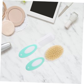 FOMIYES 3sets Baby Hair Brush Toddler Detangler Natural Wool Boys and Girls Hair Comb Scalp Massager Portable Comfortable to Hold Handle 2pcs*3