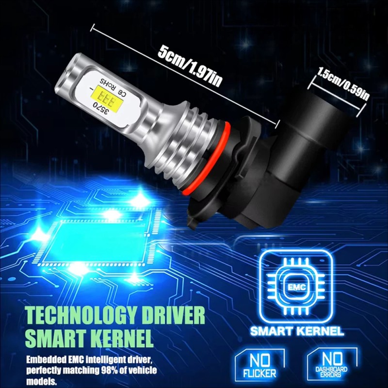 For Toyota 4Runner 2010-2021 - 6x LED Headlight Bulbs Hi/lo