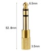 [2 pieces] Male 0.25 inch (6.3 mm) to 3.5 mm