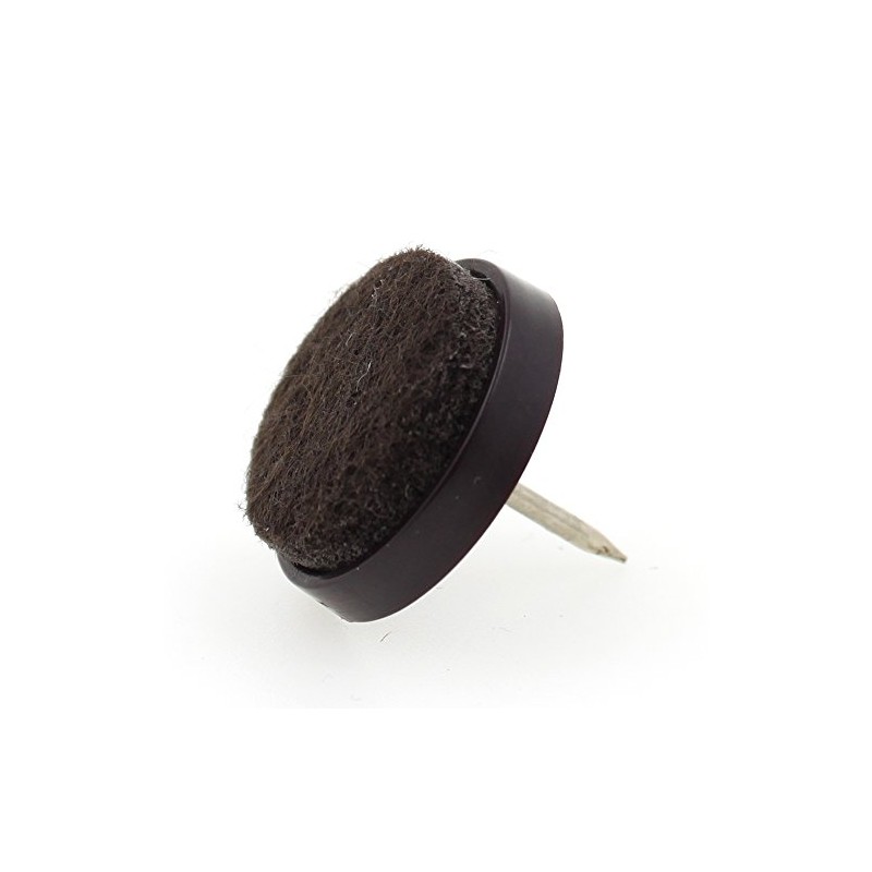 16x Round Nail in Furniture Feet Glides with Felt Pad
