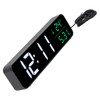 LED Music Alarm Clock 5 Adjustable Brightness 12/24H Large Display