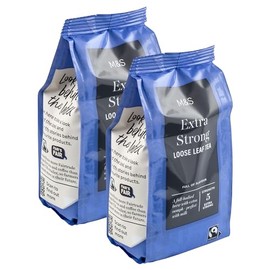 M&S Extra Strong Loose Leaf Tea, Full Bodied & Full of Flavour, Strength 5, Fairtrade - Set of 2 x 250g Bags