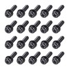 sourcing map M6 x 20mm Carbon Steel Phillips Pan Head