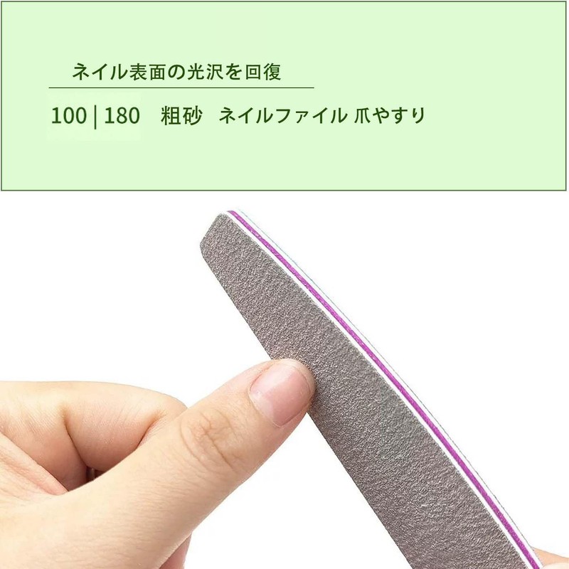 HUIKKJP Nail File, Set of 3, Sponge Nail File, Nail