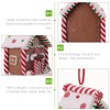 Toddmomy Christmas Gingerbread House Ornaments Resin Christmas Hanging Ornaments for