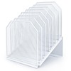 SUMMORO Inclined File Organizer for Desk, 7-Tier Vertical File Folder