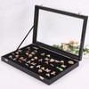 Ring Display Case Organizer with Transparent Lid 100 Slot Jewelry