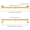 Asidrama 10 Pack 10 Inch(254mm) Brushed Gold Kitchen Cabinet Handles,